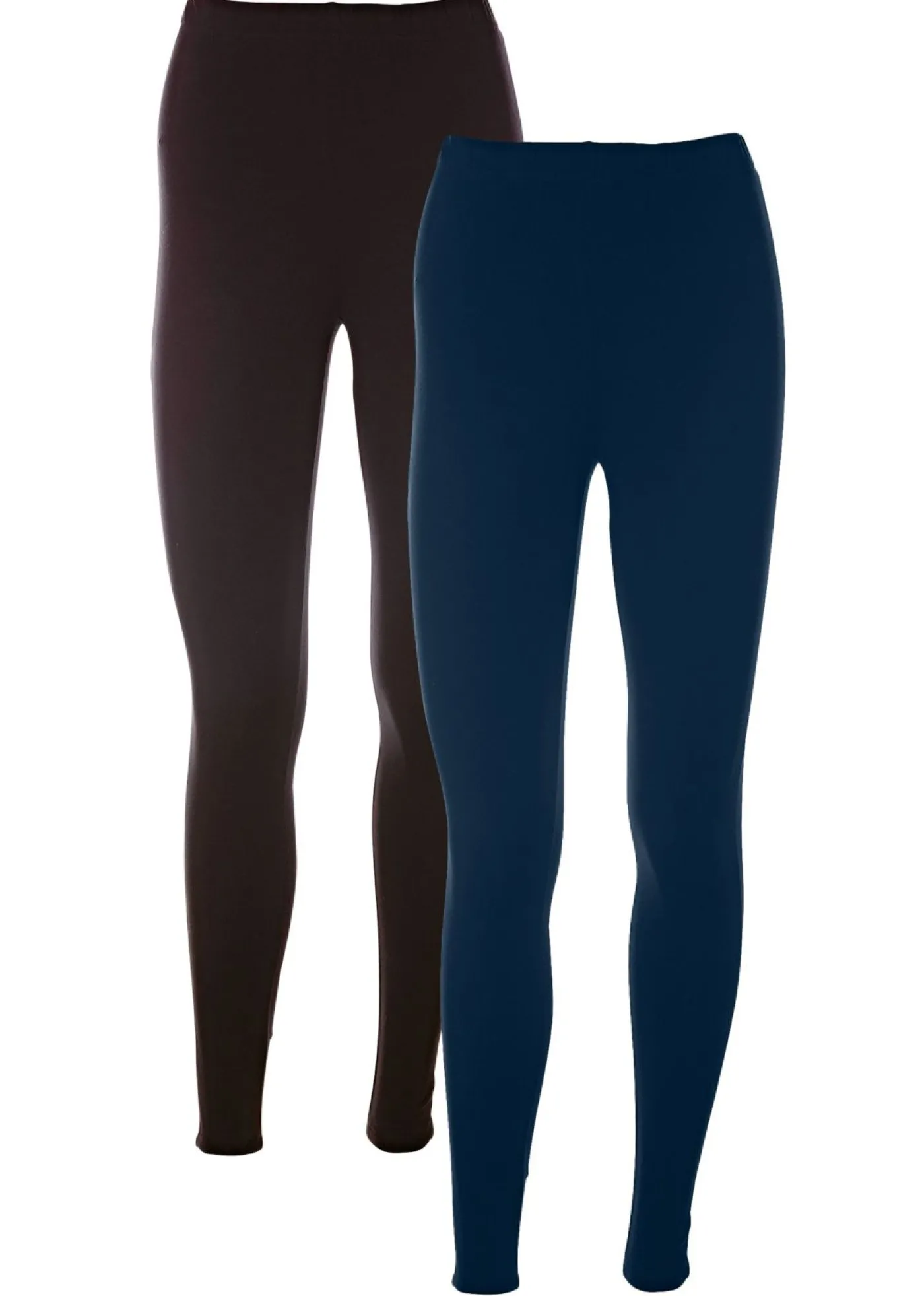 bonprix bonprix Leggings (2 unidades) Negro-azul marino New