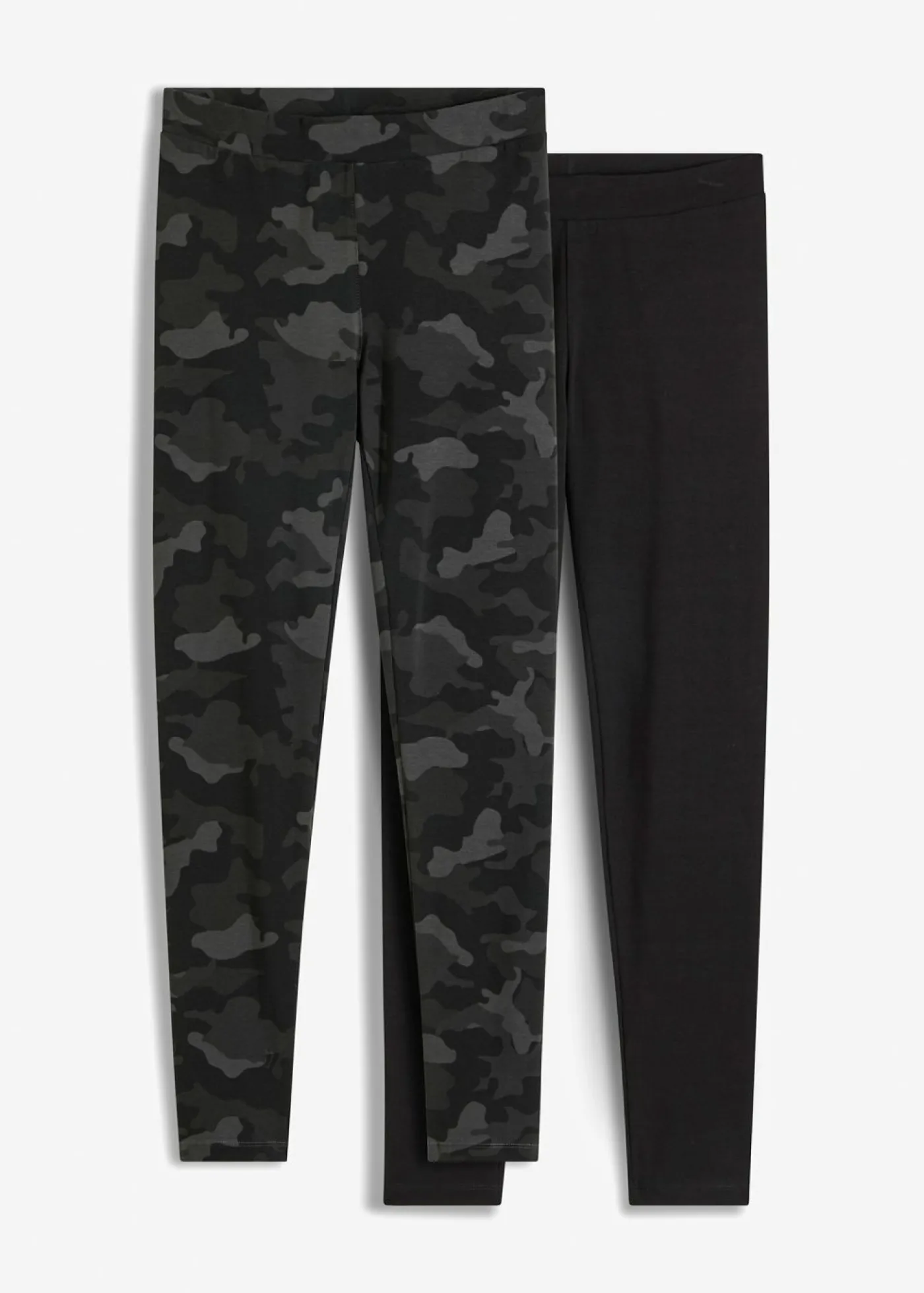 bonprix bonprix Leggings (2 unidades) Negro camuflaje + negro New