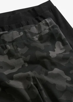 bonprix bonprix Leggings (2 unidades) Negro camuflaje + negro New