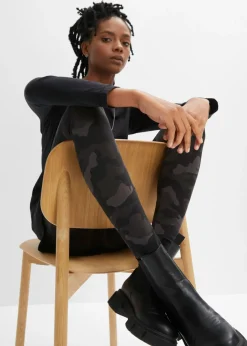 bonprix bonprix Leggings (2 unidades) Negro camuflaje + negro New