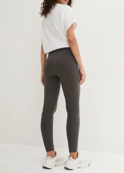bonprix bonprix Leggings (2 unidades) pizarra moteada+negro New