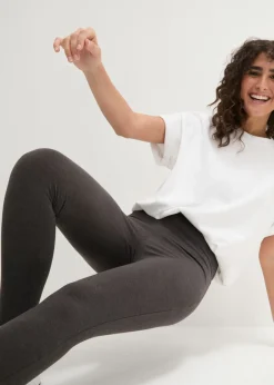 bonprix bonprix Leggings (2 unidades) pizarra moteada+negro New
