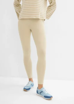 bonprix bonprix Leggings (2 unidades) marrón claro/beige pardo Hot