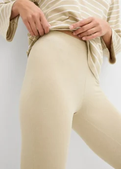 bonprix bonprix Leggings (2 unidades) marrón claro/beige pardo Hot