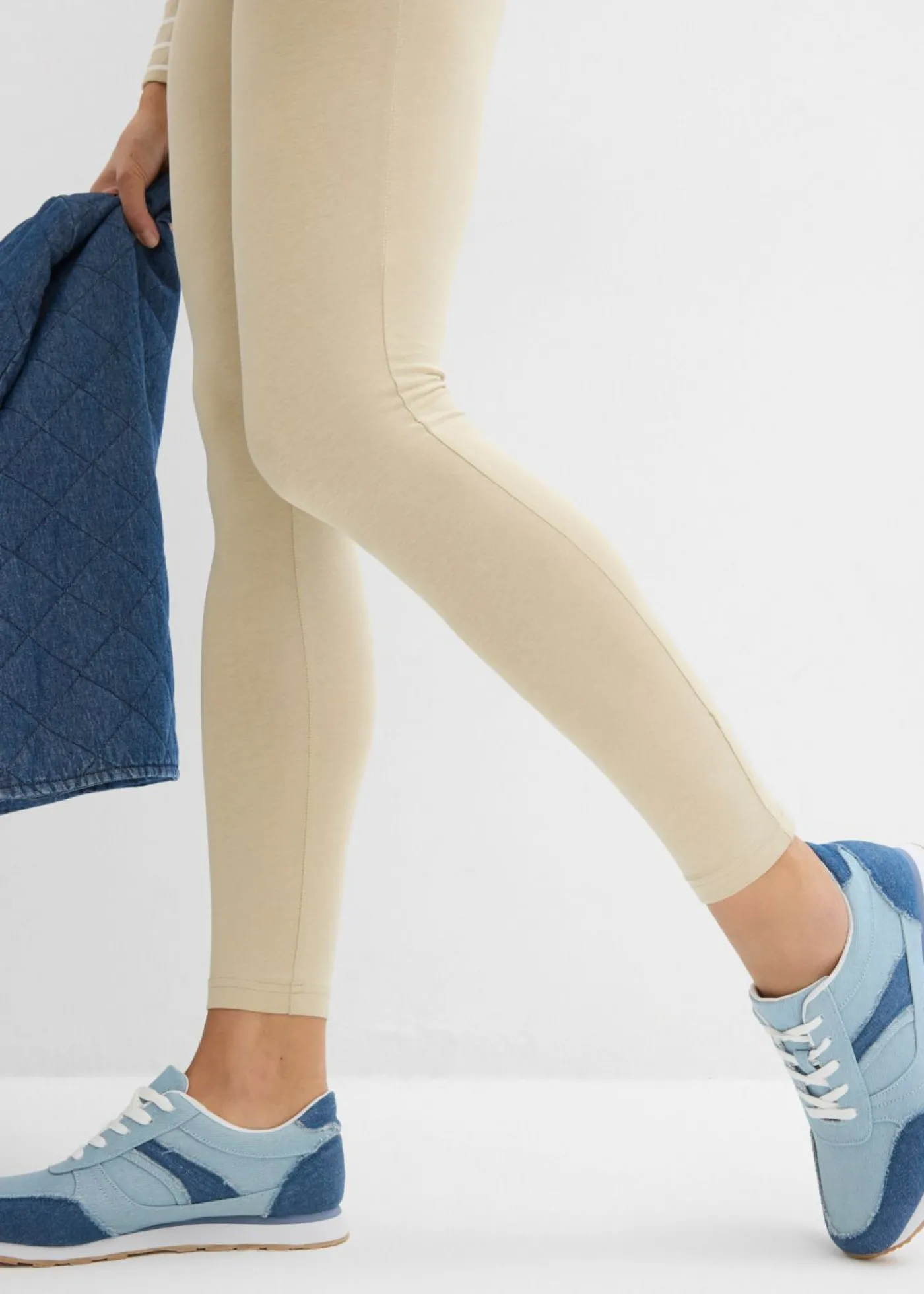 bonprix bonprix Leggings (2 unidades) marrón claro/beige pardo Hot