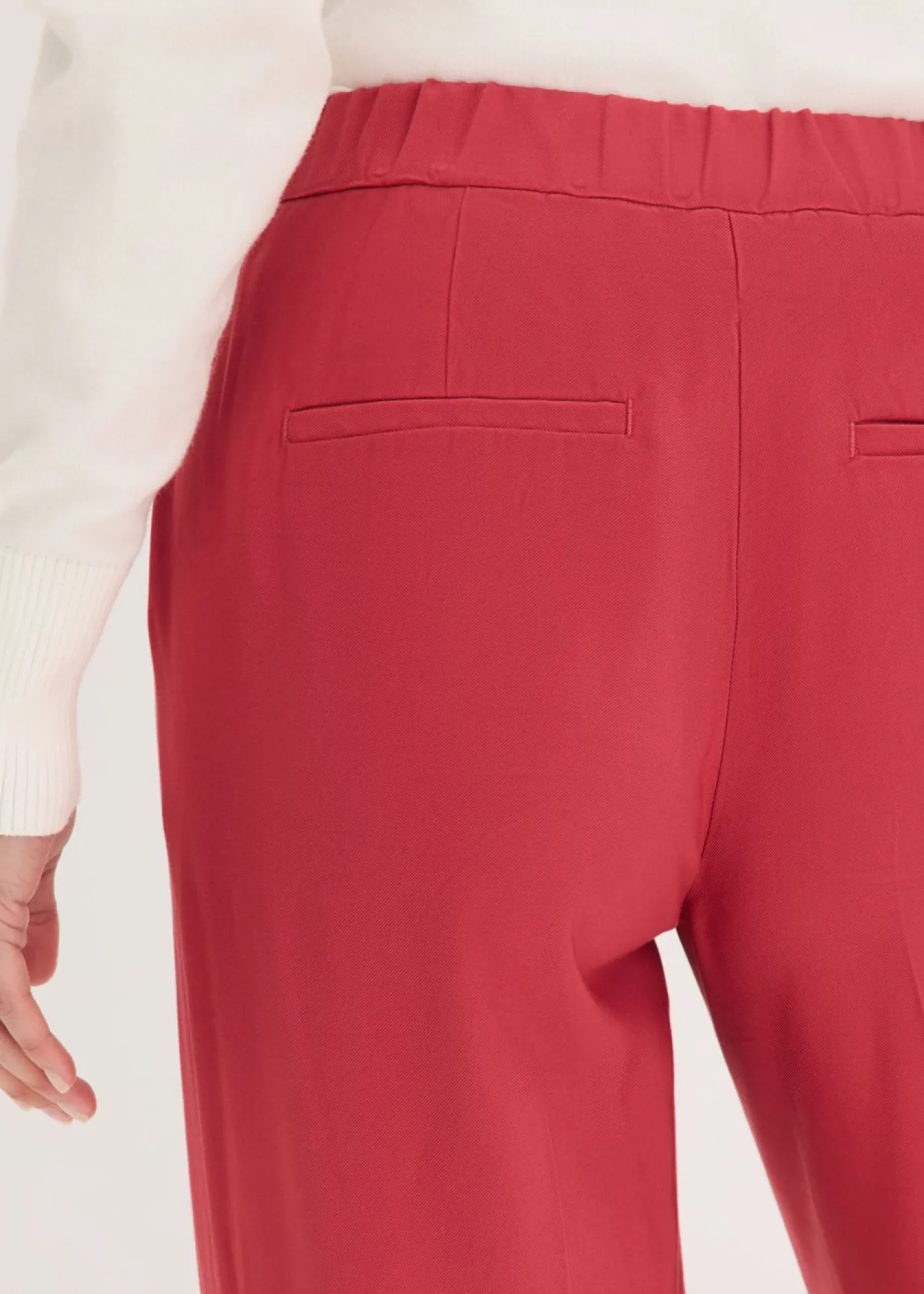 bonprix bonprix Ligero pantalón Marlene con viscosa Cereza Online