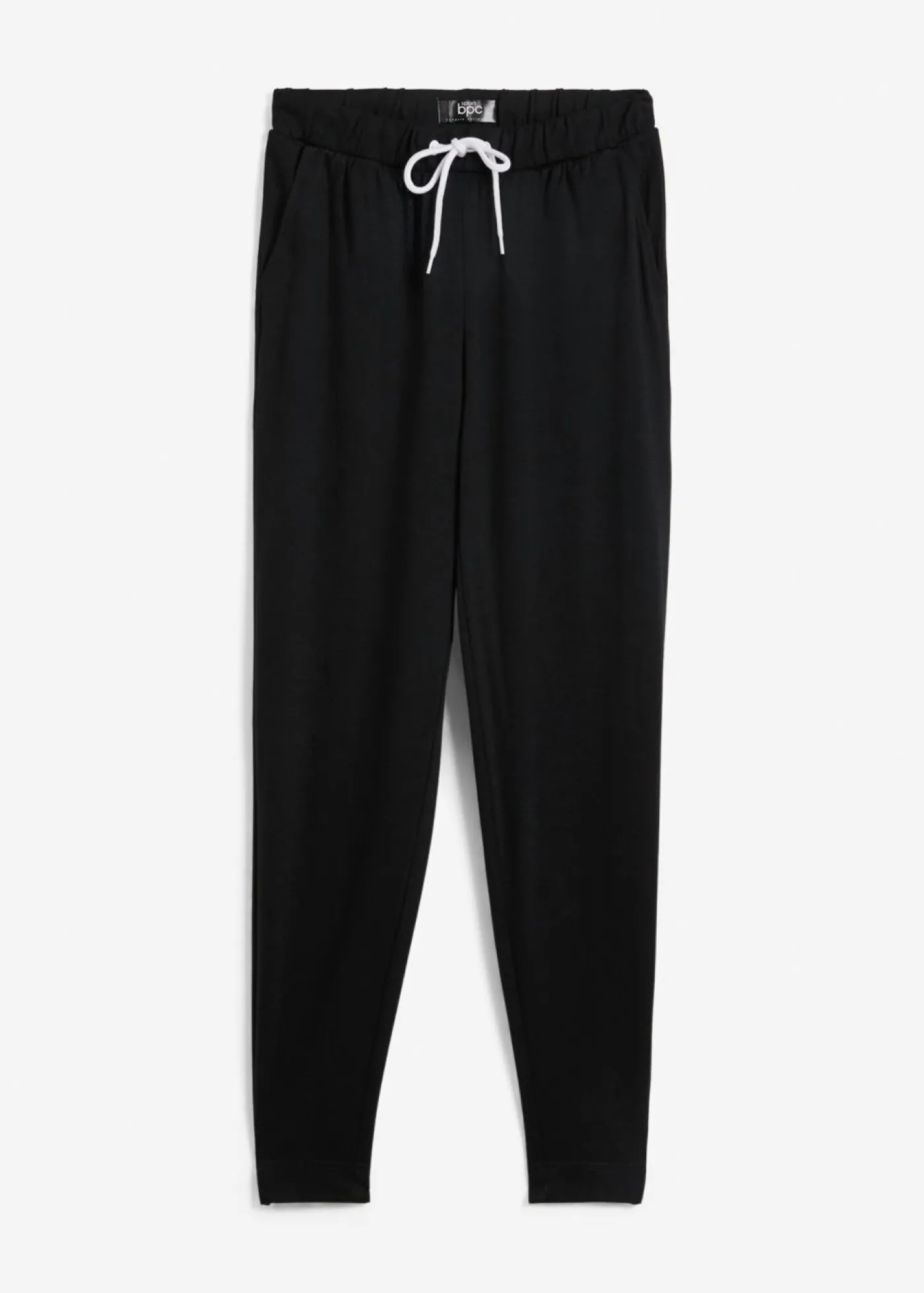 bonprix bonprix Ligeros pantalones de chándal con viscosa Negro New