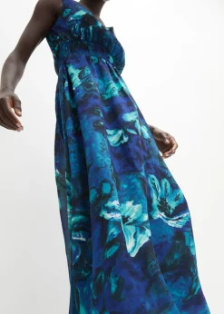 bonprix bonprix Maxivestido con estampado tropical Azul de flores Best