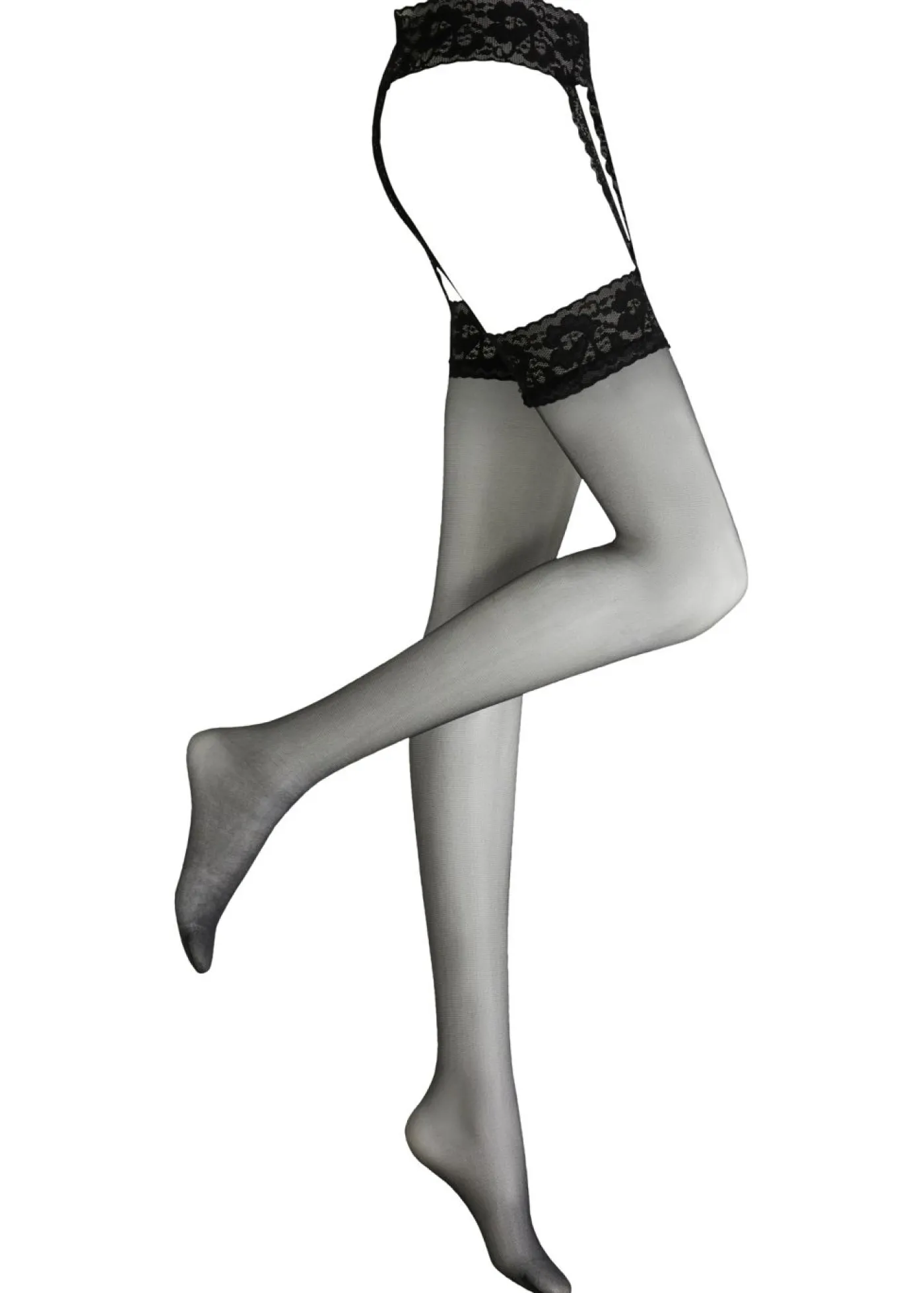 bonprix bonprix Medias con liga y liguero 20 den Negro Hot