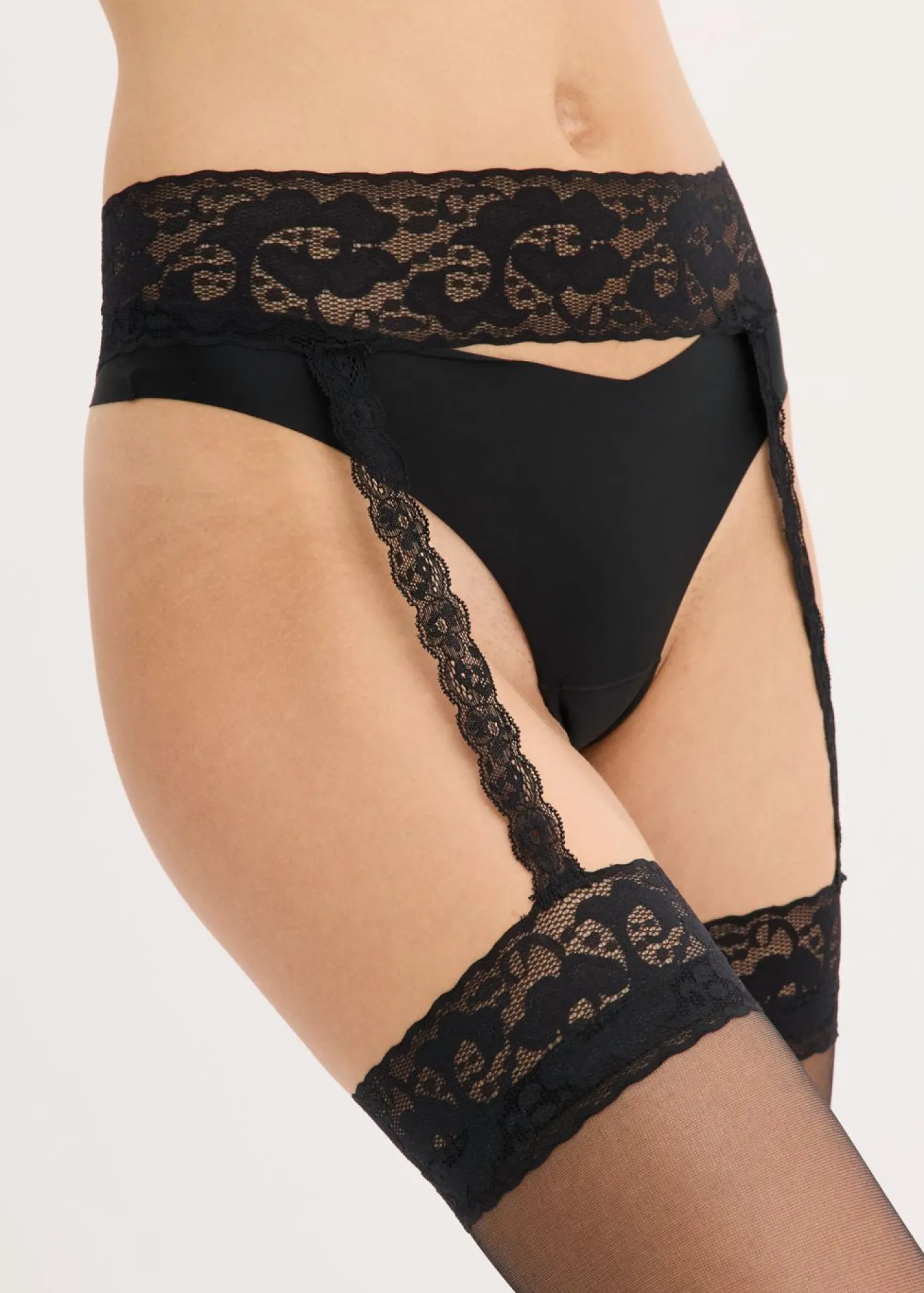 bonprix bonprix Medias con liga y liguero 20 den Negro Hot