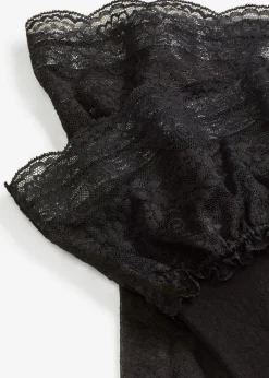 bonprix bonprix Medias de sujeción con encaje 20 den Negro Outlet