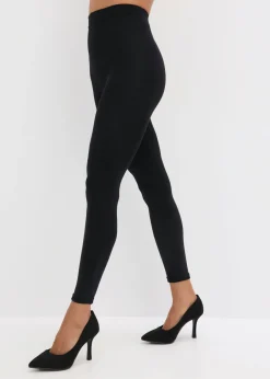 bonprix bonprix Medias térmicas con polar suave, 140 den Negro Outlet