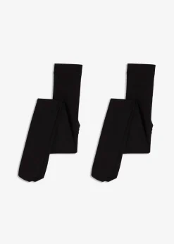 bonprix bonprix Medias térmicas con polar suave, 140 den, (2 unidades) Negro-negro Hot