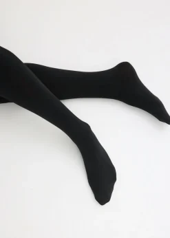 bonprix bonprix Medias térmicas con polar suave, 140 den, (2 unidades) Negro-negro Hot