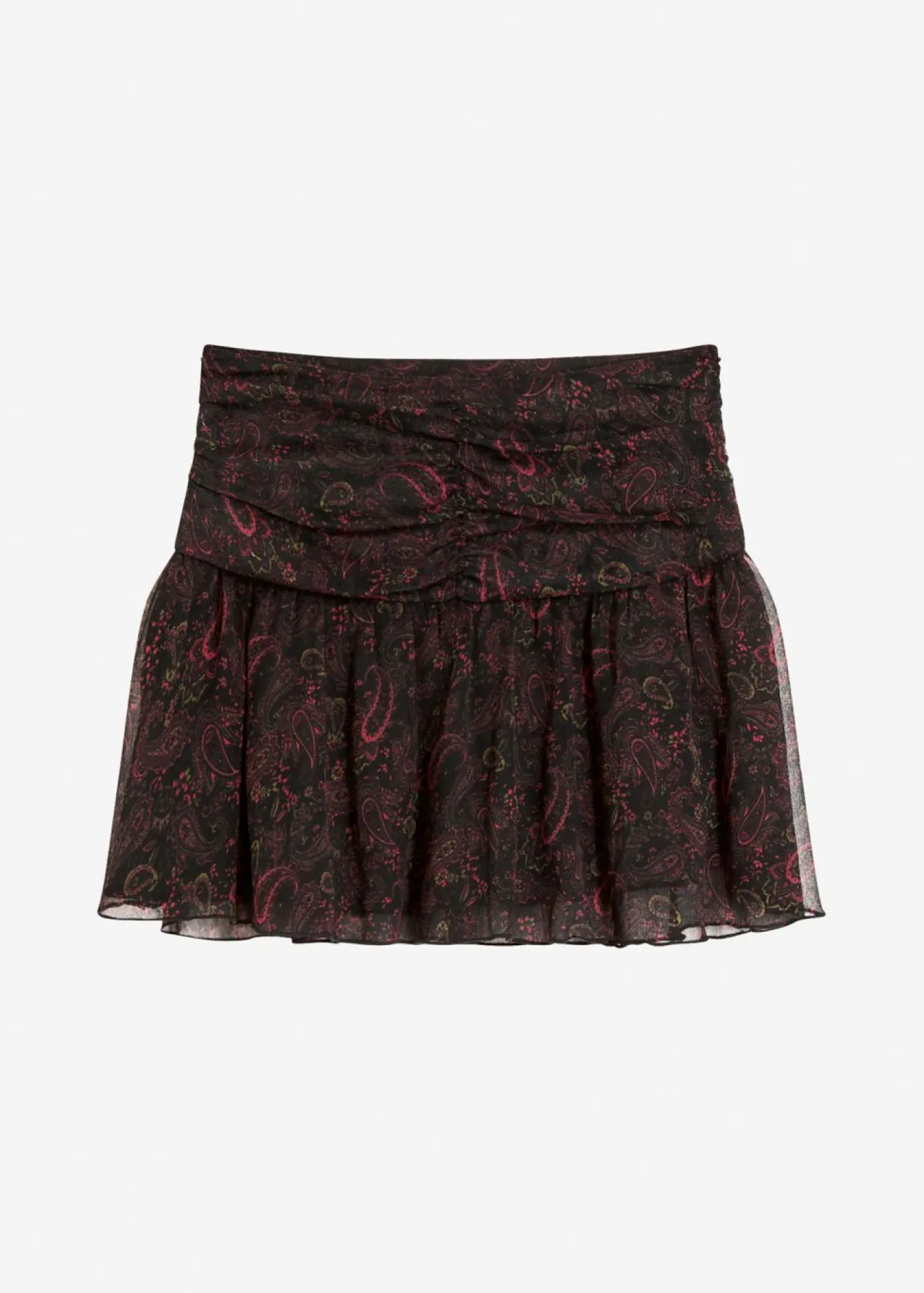 bonprix bonprix Minifalda negro-rojo burdeos-verde oliva oscuro-rojo azalea Hot