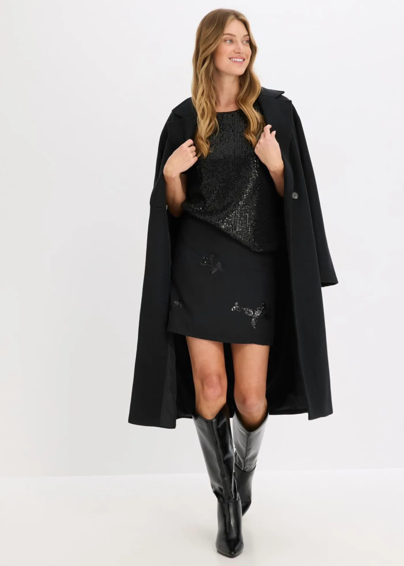 bonprix bonprix Minifalda Negro Discount