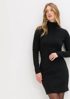 bonprix bonprix Minifalda de Punto Negro New