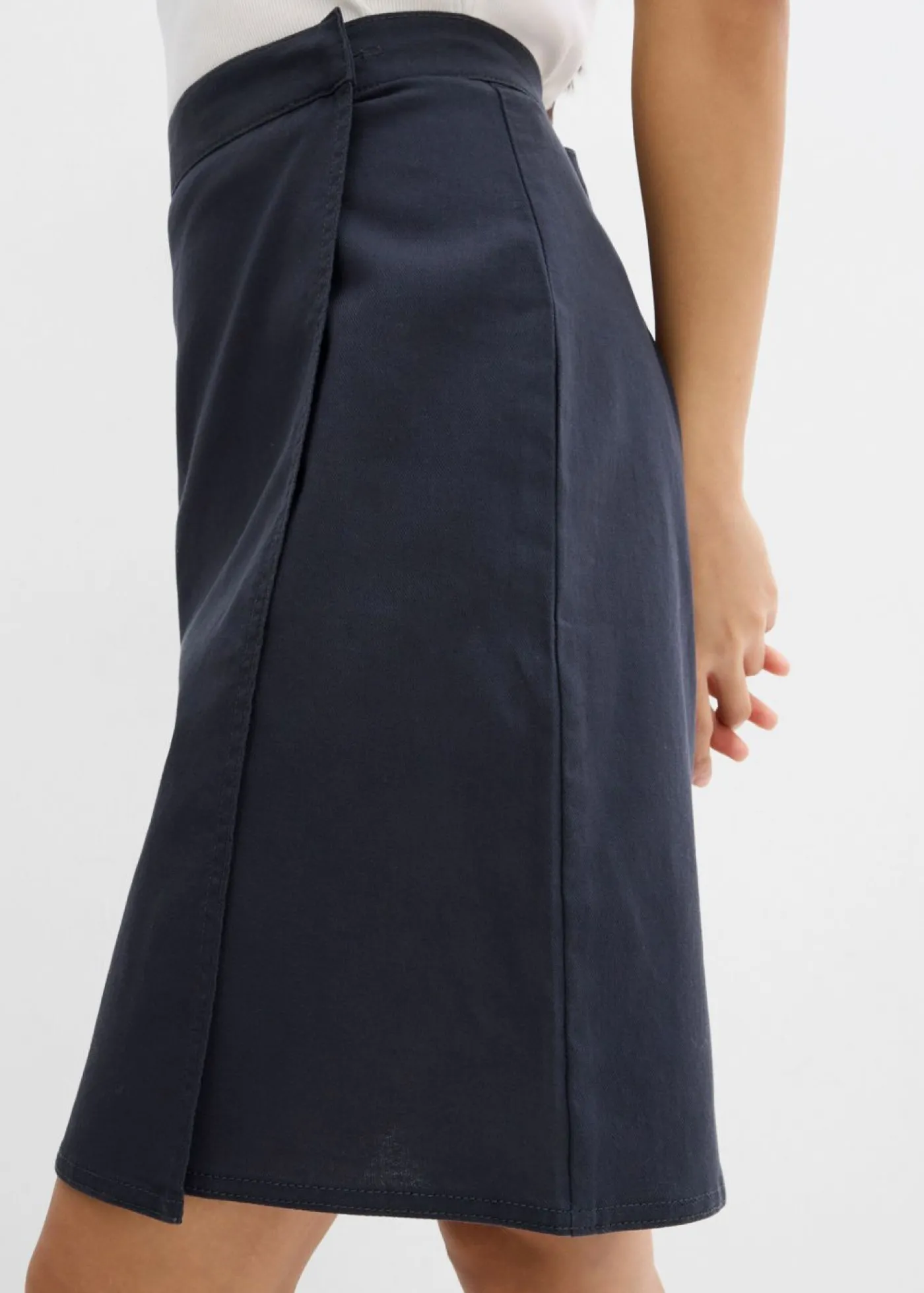 bonprix bonprix Minifalda de sarga Azul oscuro Online