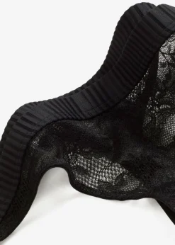 bonprix bonprix Minitanga con encaje suave Negro Hot