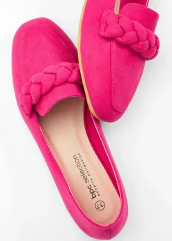 bonprix bonprix Mocasines con detalles trenzados Pink lady Outlet