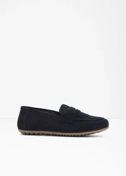 bonprix bonprix Mocasines de ante Azul marino Outlet