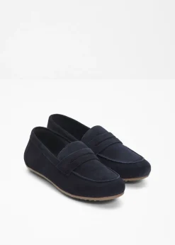 bonprix bonprix Mocasines de ante Azul marino Outlet