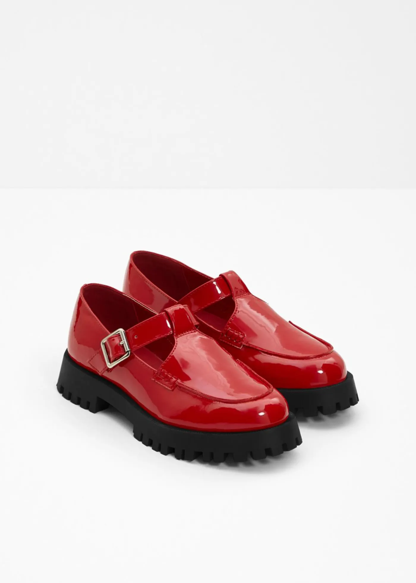 bonprix bonprix Mocasín chunky con aberturas Rojo Sale