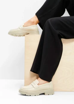 bonprix bonprix Mocasín chunky con suela ligera Beige Hot
