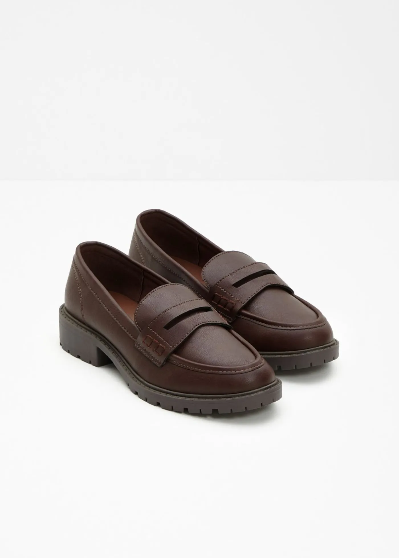 bonprix bonprix Mocasín con suela perfilada marrón Clearance