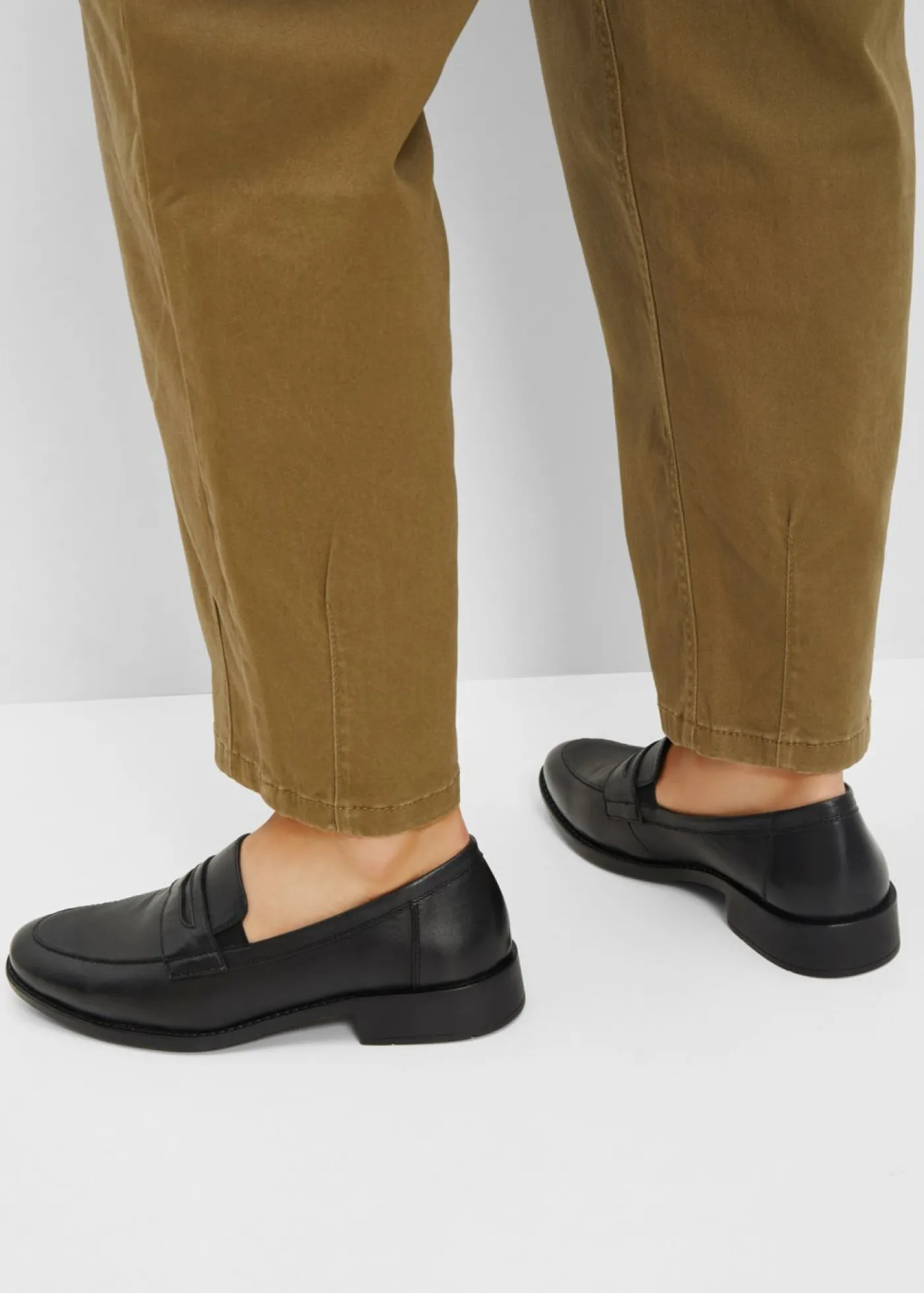 bonprix bonprix Mocasín de piel Negro New