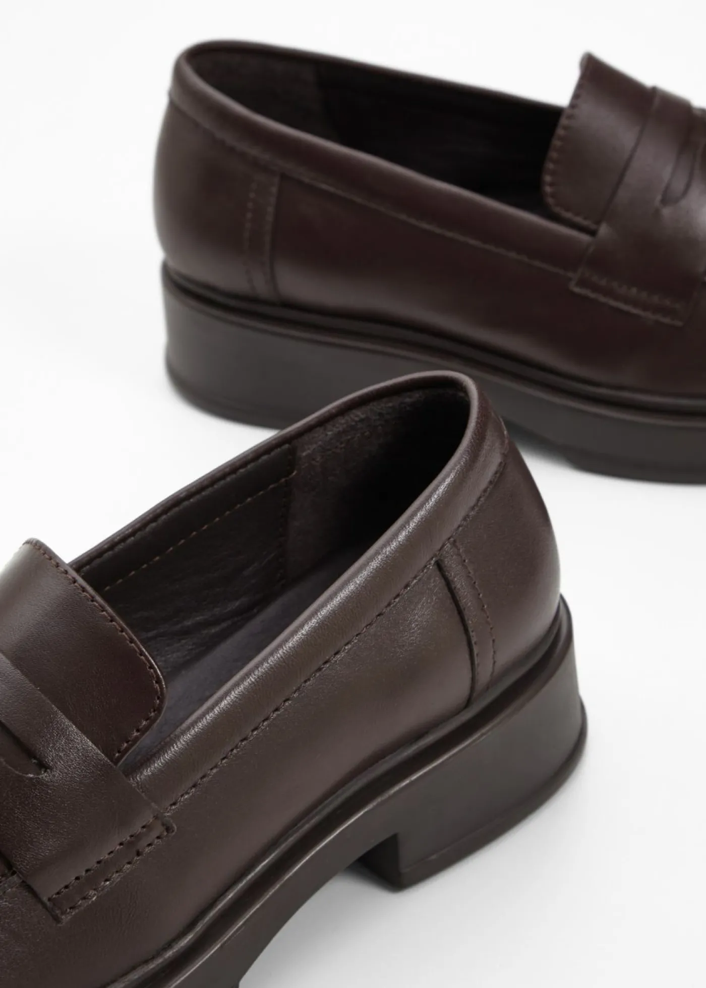 bonprix bonprix Mocasín de piel Marrón oscuro Clearance