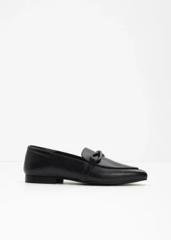 bonprix bonprix Mocasín de piel Negro New