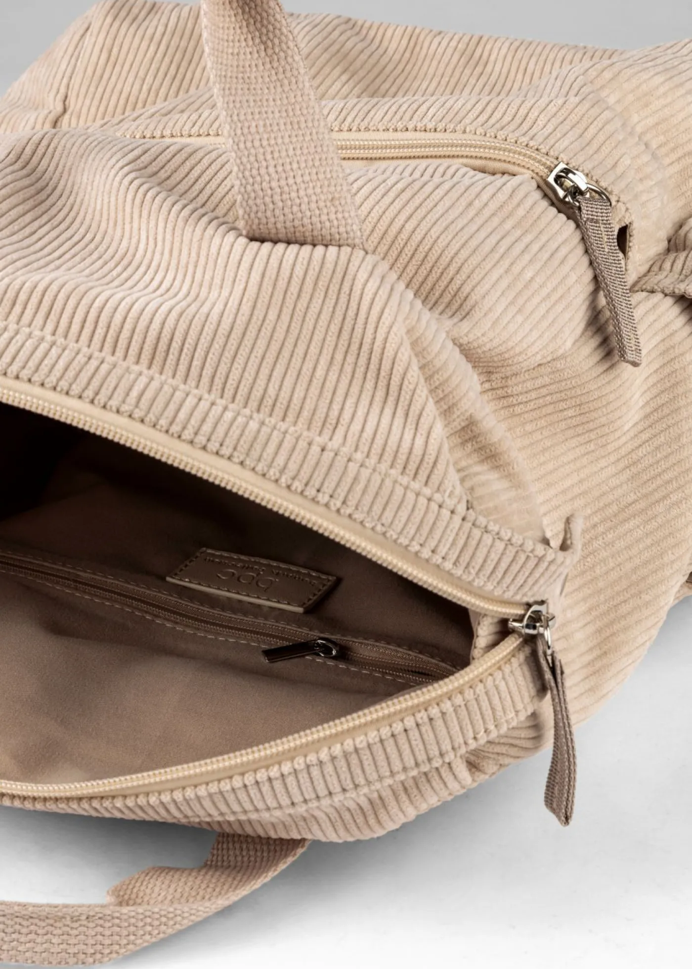 bonprix bonprix Mochila con aspecto de pana Beige Discount