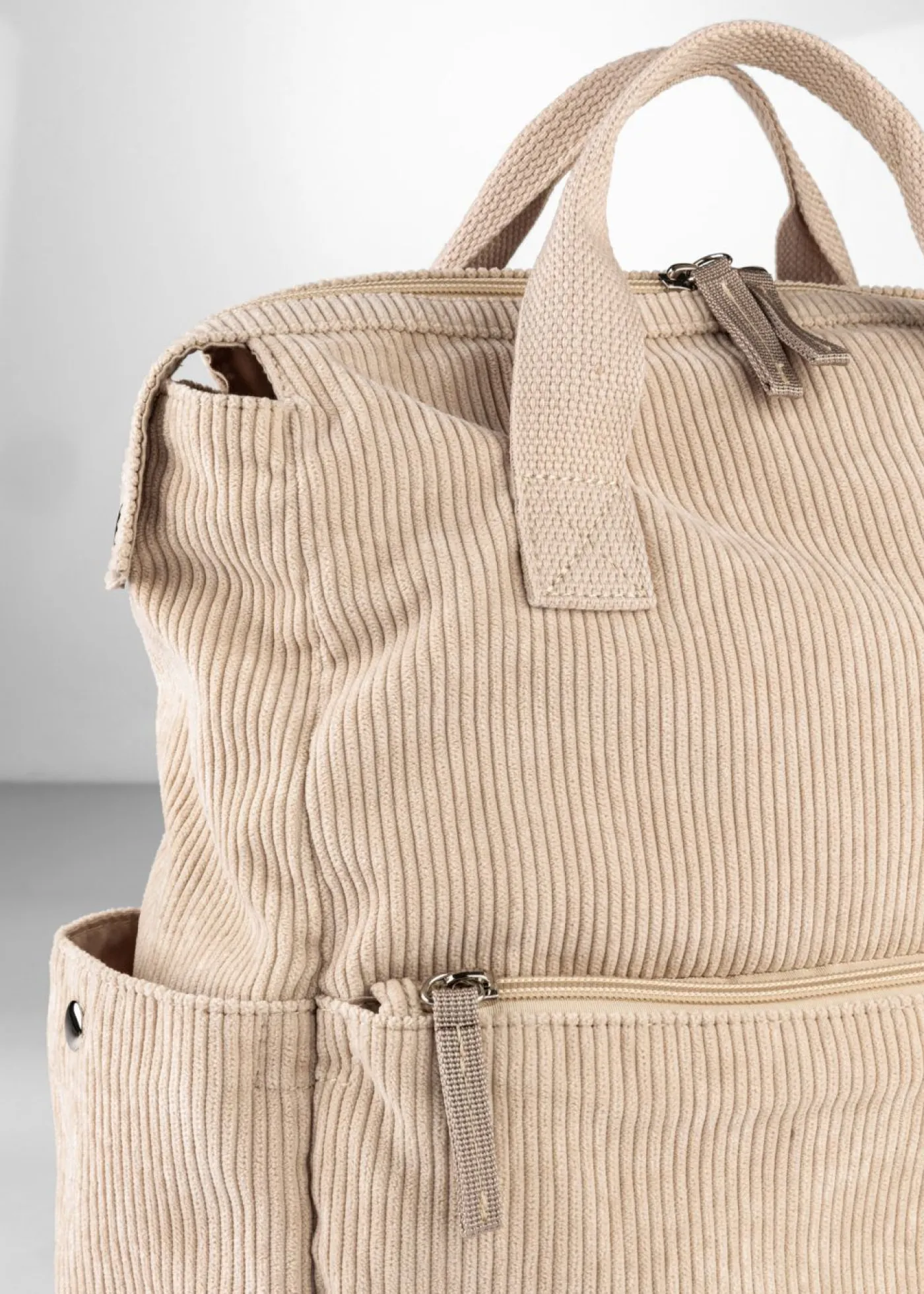 bonprix bonprix Mochila con aspecto de pana Beige Discount