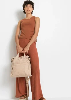 bonprix bonprix Mochila con aspecto de pana Beige Discount