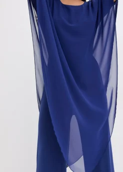 bonprix bonprix Mono con capa de gasa fina Azul oxford Clearance