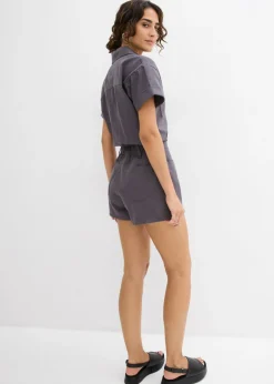 bonprix bonprix Mono corto de algodón puro pizarra Discount