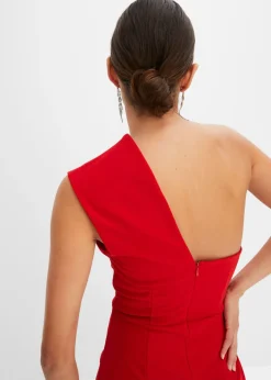 bonprix bonprix Mono de crepé estructurado Rojo Sale