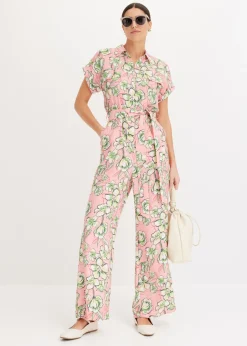 bonprix bonprix Mono de mezcla de viscosa fluida rosa pálido New