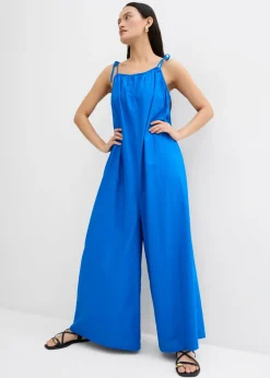 bonprix bonprix Mono de mezcla ligera de lino y viscosa Azur Outlet