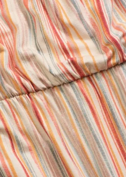 bonprix bonprix Mono de punto blanco-naranja-azul pálido con rayas Online