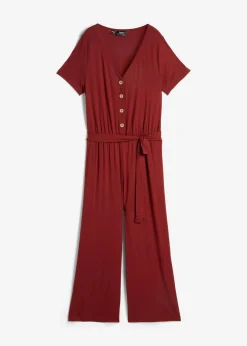 bonprix bonprix Mono de punto de mezcla de viscosa rojo castaño Hot
