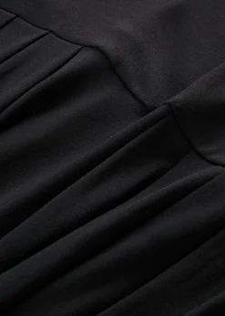 bonprix bonprix Mono de punto de mezcla de viscosa fluida Negro Discount