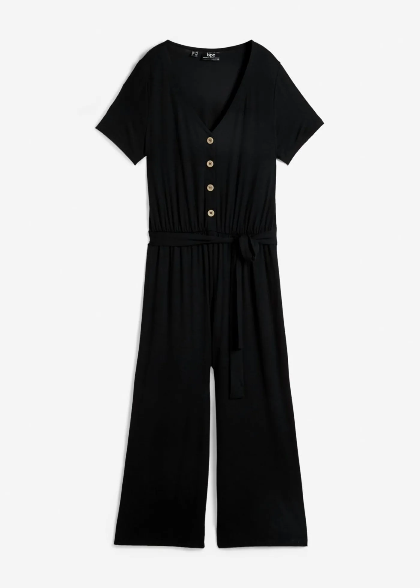 bonprix bonprix Mono de punto de mezcla de viscosa Negro New