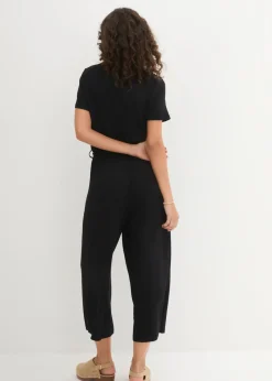 bonprix bonprix Mono de punto de mezcla de viscosa Negro New
