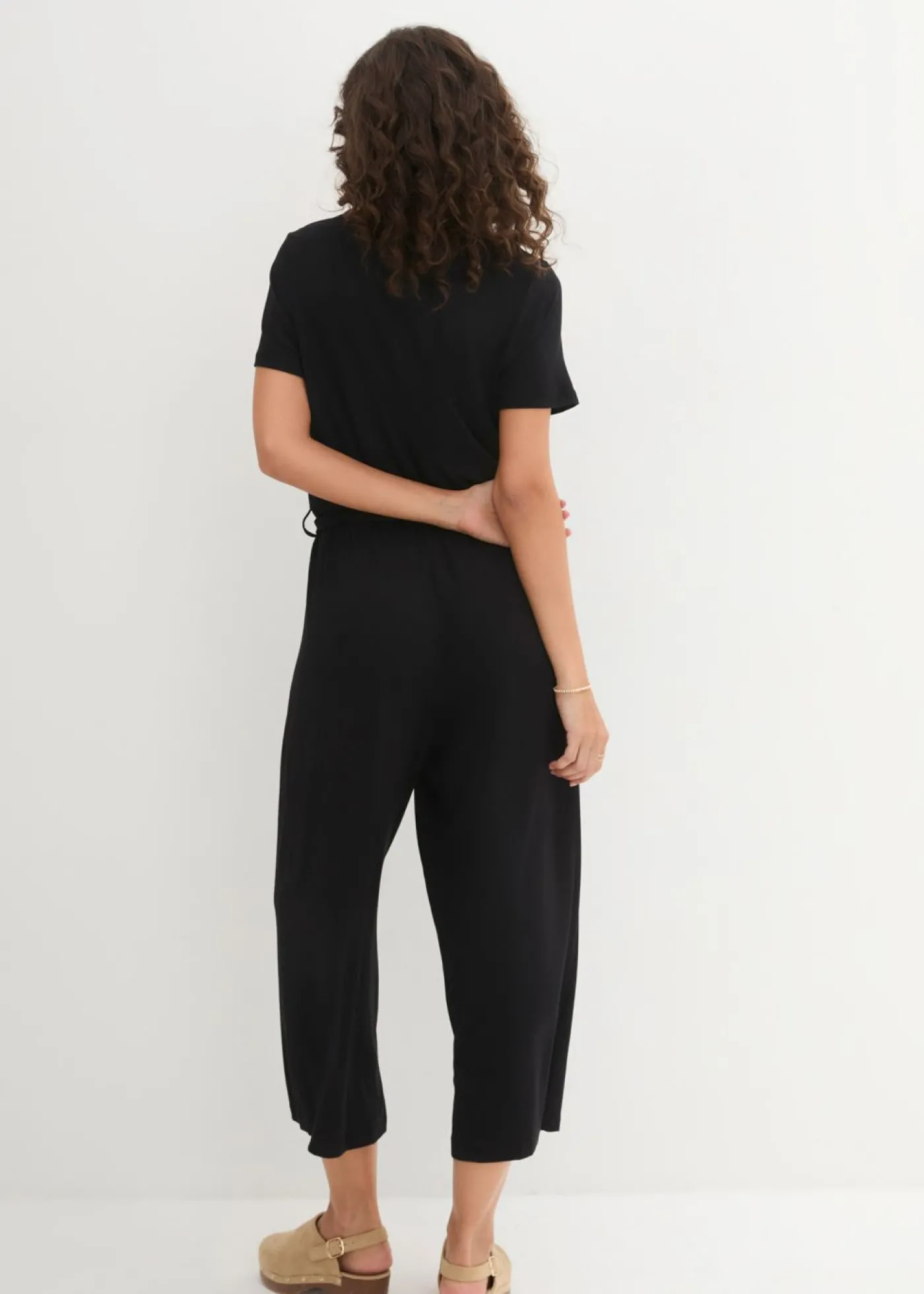 bonprix bonprix Mono de punto de mezcla de viscosa Negro New