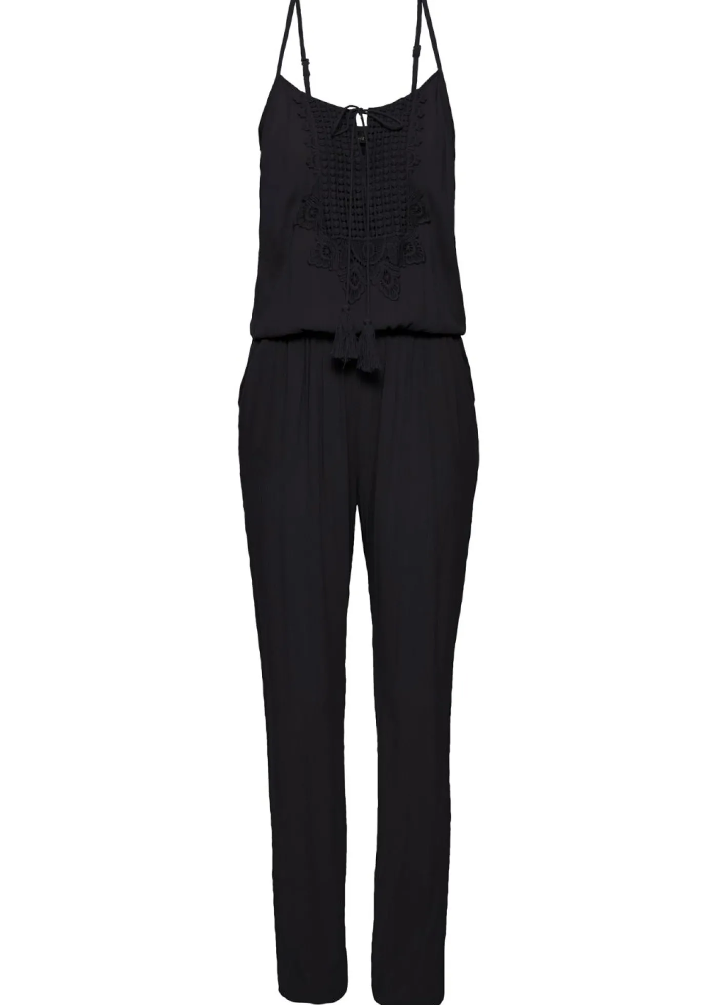bonprix bonprix Mono de viscosa estructurada Negro Online