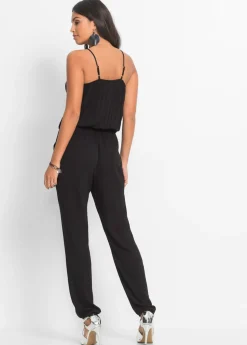 bonprix bonprix Mono de viscosa estructurada Negro Online