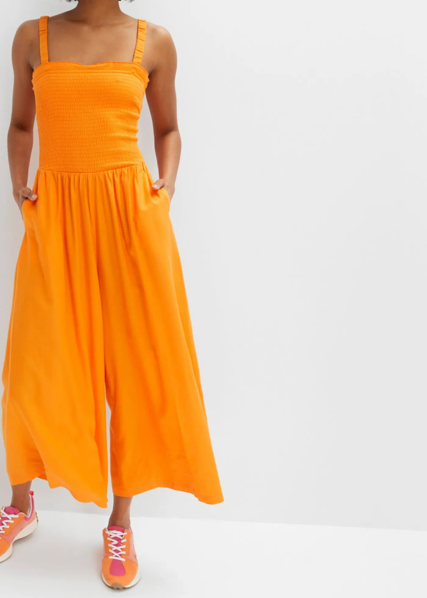 bonprix bonprix Mono de viscosa fluida Naranja calabaza Hot