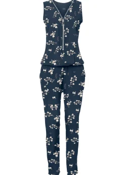 bonprix bonprix Mono sin mangas Azul oscuro estampado Hot